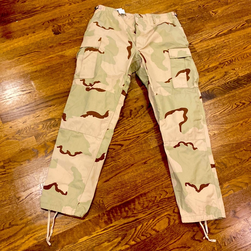 Genuine Army camo DCU Pants Desert STORM fatigues  Camouflage large x long NWT